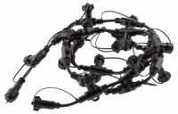 ЭРА Разветвитель д/гирлянд ул. (220V) 2м, 20гнезд, шаг 10см, черн.каучук, IP65 ERAPS-R Б0051883