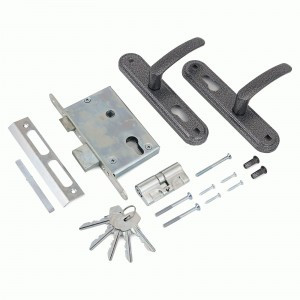 СТАНДАРТ Россия ЗВ4-7.02С серебро  4 кл 1 ригель м/о 55мм Замок врезной с/руч  (10)