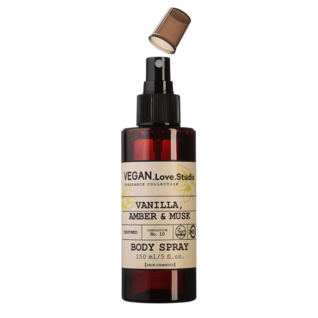 Парфюмированный спрей для тела VEGAN.Love.Studio Vanilla, Amber, Musk, 150 мл
