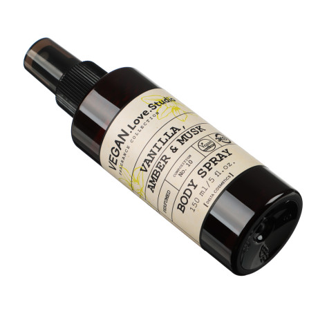 Парфюмированный спрей для тела VEGAN.Love.Studio Vanilla, Amber, Musk, 150 мл