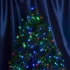 Feron Гирлянда-нить 500LED мульти 10м., 30w 230V зелен.шнур 2м (с контролером) IP20  CL09 48179