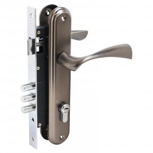 БУЛАТ ЗВ4-3.03.03 НОМОС графит  5 перф.кл. Замок врезной с/руч12)