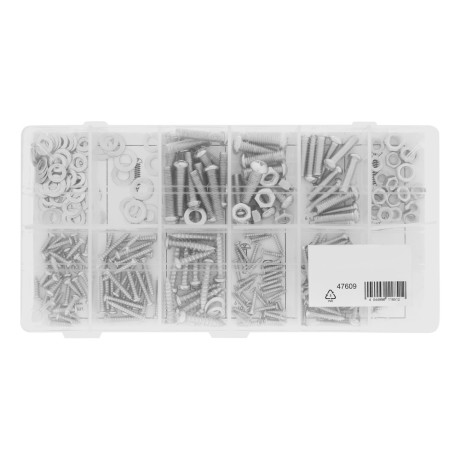 Набор саморезов, винтов, гаек, шайб, 347 предмет Сибртех