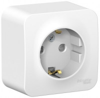 Systeme Electric BLANCA роз. ОУ 1 мест. 16А бел. (пл.осн., земля, штор., изол.пл.) BLNRA011111 (12!)