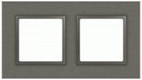 ЭРА Elegance рамка СУ 2 мест. металл титан 14-5202-16 65843