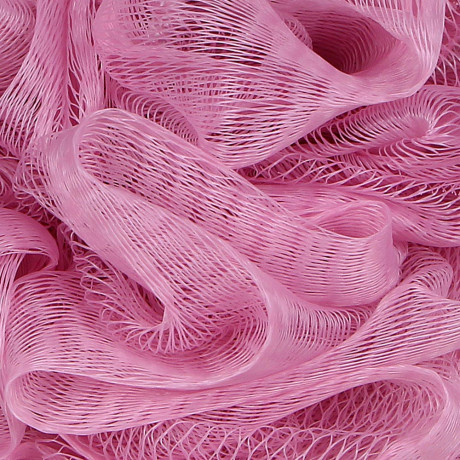 ЮL Мочалка шар роза с подвесом, полиэтилен, 40гр, 5-6 цветов, МС24-03