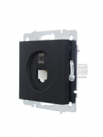 Lezard VESNA мех. роз. комп СУ 1 мест. черный бархат (140. RJ45) (корп. ABS) 742-4288-140