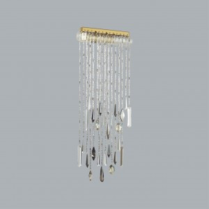 ODEON LIGHT 5420/10WL HALL ODL_EX25 79 ант.бронз/стекло/хрусталь Бра LEDx10W 3000K 573lm AFINA