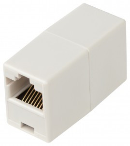 ЭРА Проходной адаптер тип RJ45-RJ45 кат. 5е неэкранир. 56898