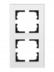 Lezard VESNA рамка акрил СУ 2 мест., верт., серая матовая 742-M7180-152