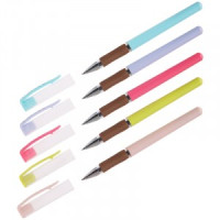 Ручка гелевая Crown"Quick Dry"с быстросохнущими чернилами и антибактер.грипом,синяя,0,5мм Арт.333997