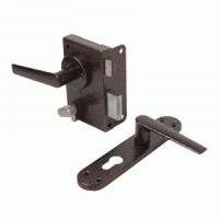 Замок накладной с/руч Птимаш ЗН3-1 медь (левый) (10)