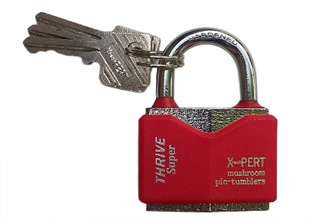 Замок навесной металл в резине 60мм