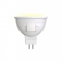 Uniel ЯРКАЯ MR16 GU5.3 220V 6W(500lm 110°) 3000K 2K матовая 50x55 термопл LED-JCDR 6W/WW/GU5.3/FR РФ