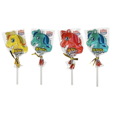 Карамель на палочке "Няшка Коняшка" ассорти 15г