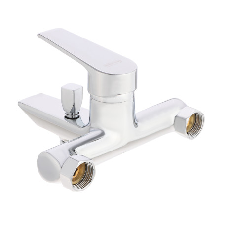 СоюзКран Смеситель для ванны с душем, короткий излив, керам. картридж 35мм, хром, цинк, SK07-M105