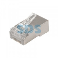 Штекер 8p8c (RJ-45), под обжим, в экране, (цена за уп 10шт.), (10!) 06-0082-A10