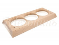 МЕЗОНИНЪ Накладка дерев. 3-м на бревно d200-220мм для внутр. монтажа 240х100мм GE72754-00