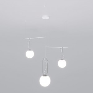 EUROSVET св-к подвес. 3x40W 970x970x1500 бел.матовый 70143/3 RICHE a060840