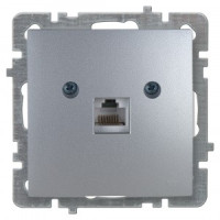 Nilson TOURAN мех. роз. компьют. СУ 1 мест. серебро (RJ45) 24130444