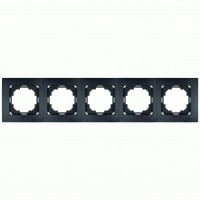 Nilson TOURAN  рамка СУ 5 мест. матовый черный 24380095