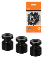 TDM РЕТРО Изолятор (ABS-пластик) черный (уп. 10 шт, цена за шт.) SQ2804-0004