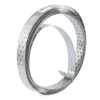 Лента перфорированная монтажная, 2 мм, LM 5см х 10 м, отвер. 4.5-5 мм, цинк Сибртех