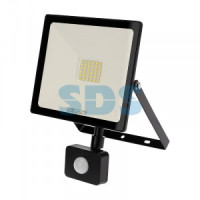 REXANT прожектор св/д с датчиком движения 50W IP44 4000lm 6500K 6K черн. 170x48x230 605-009