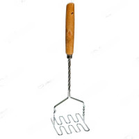 Картофелемялка с деревянной ручкой h38 см NA240