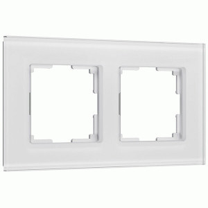 Werkel рамка СУ 2 мест. Senso (белый, стекло soft-touch) W0023101 a064565