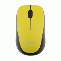 Мышь беспров. Gembird MUSW-360-LM, 2.4ГГц, лазерный лимон, мини, 3кн, 1000dpi, BL