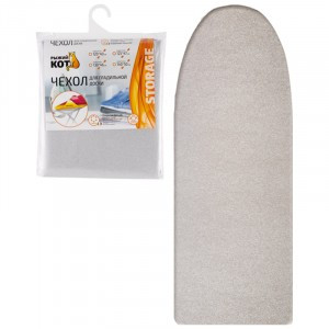 Чехол д/гладильной доски 125*47см, тефлон, термоклеевое дублирование, 312519 Рыжий кот