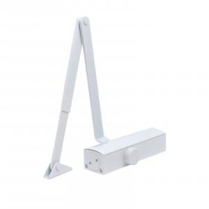 Доводчик дверной, морозостойкий БУЛАТ PROFI ДД 802/3 A-W (40-90 кг) белый(10)