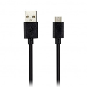 Дата кабель Smartbuy MicroUSB длина 15 см черн 3А iK-020/100