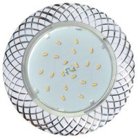 Ecola GX53 H4 DL5381 св-к Сетка Белый/Алюм. 20x110 FW5381ECB (10!)