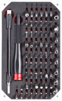 Smartbuy Отвертка с набором бит 66шт, ст.CR-V, 64 биты, отв.,магнит. кейс SBT-SCBS-66P2