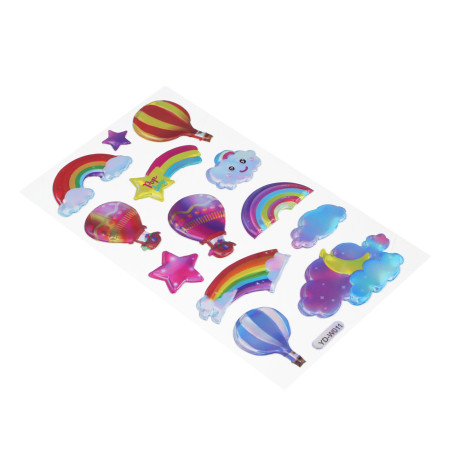 Fntastic Набор наклеек декоративных, 23x11 см, объемные, перламутровые, 10 дизайнов