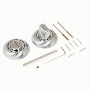 Сантехническая завертка к ручкам АЛЛЮР АРТ BK-R1 SC(3192) круглая мат.хром (100,10)