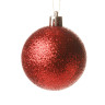 Набор елочных украшений Р27 красный Шары 24шт 6см (6шт глянец, 6шт блестки, 6шт ажур, 6шт фактур.цветы) (32)