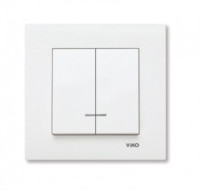 VIKO by Panasonic KARRE выкл. СУ 2 кл. (инд.) крем 10А  90960150