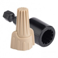 EKF Соединительный изолирующий зажим с лепестками СИЗ-Л 8мм серый (уп. 100 шт)  plc-cl-8