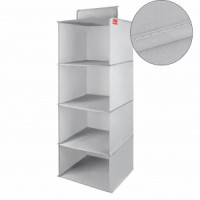 Органайзер подвесной 30*30*84см нетканый материал/картон СЕЙРА, 4 полки 75921 Master House