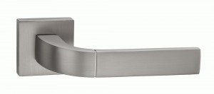 Ручка дверная компл.квадрат.основ. PUERTO Пиньолата никель супер матовый INAL 536-03 MSN
