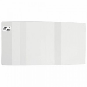 Обложка ПВХ д/учебников, ЮНЛАНДИЯ, С ЗАКЛАДКОЙ, универсальная, 110 мкм, 233х450 мм, штрих-код, 22931