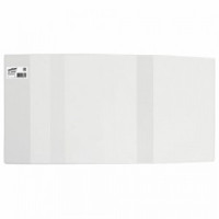 Обложка ПВХ д/учебников, ЮНЛАНДИЯ, С ЗАКЛАДКОЙ, универсальная, 110 мкм, 233х450 мм, штрих-код, 22931