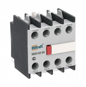 DEKraft ПК-03-02-22 приставка контактная доп. контакт. 2НО+2НЗ 24105DEK (6!)
