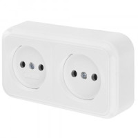 Bylectrica ПРАЛЕСКА роз. горизонт. ОУ 2 мест. белый (корп. ABS) РА16-093