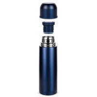 Термос Relaxika узк. горло без логотипа, 0,75л темно-синий R101.750.3NL
