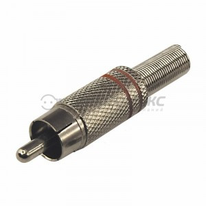 Штекер RCA Металл пайка ZN Черные/Красные PROCONNECT цена за шт (100!), 14-0405-4