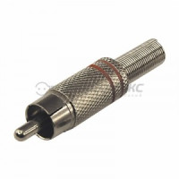 Штекер RCA Металл пайка ZN Черные/Красные PROCONNECT цена за шт (100!), 14-0405-4